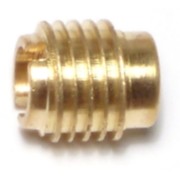 Midwest Fastener Knife Thread Insert, 1/4"-20 Int Thrd Sz, 1/2 in L, Brass, 15 PK 66365